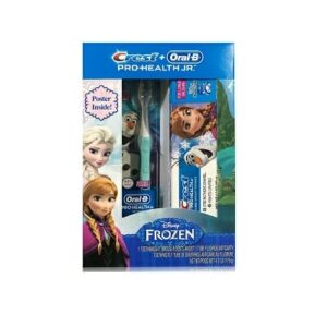 Набор детский CREST ORAL-B PRO HEALTH JR. DISNEY FROZEN KIT 119г. (Паста+эл.щётка+постер)