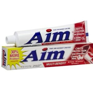 Зубная паста Aim Cavity Protection Whitening Anticavity Fluoride (Cinna Mint Gel) - 170 грамм