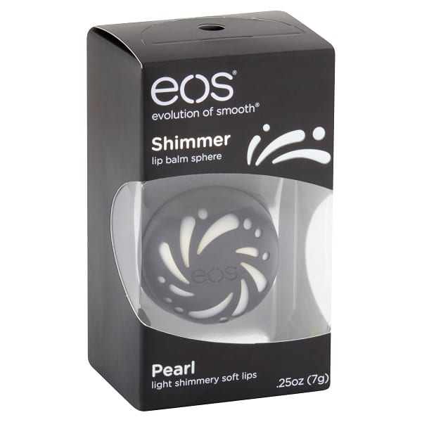 EOS Shimmer Pearl, бальзам для губ с шиммером "Жемчуг"