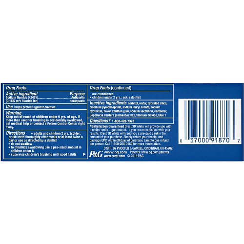 Crest 3D White - Foaming Clean (116 грамм) — изображение 2