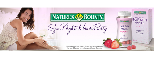 Витамины Nature's Bounty Hair, Skin @ Nails - 80 штук (жевательные конфеты для волос, кожи и ногтей, со вкусом клубники) — изображение 3