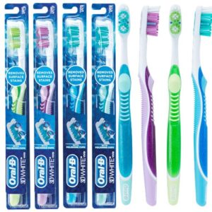 Зубная щётка ORAL-B 3D WHITE Vivid middle (средняя жёсткость)