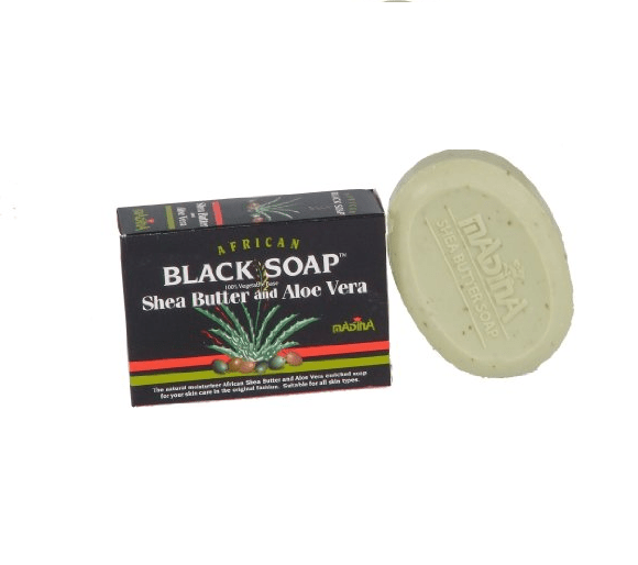 Мыло увлажняющее African Black Soap with Shea Butter and Aloe Vera - 100 грамм