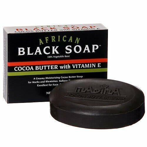 Мыло увлажняющее African Black Soap with Cocoa Butter and Vitamin E - 100 грамм
