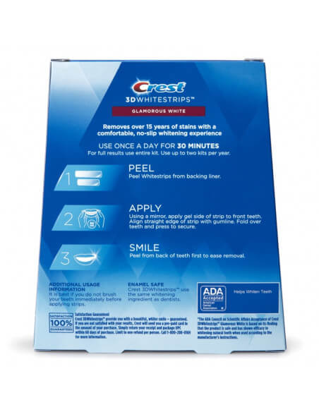 Crest 3DWhitestrips Glamorous White Levels 8 Whiter на 14 дней — изображение 2